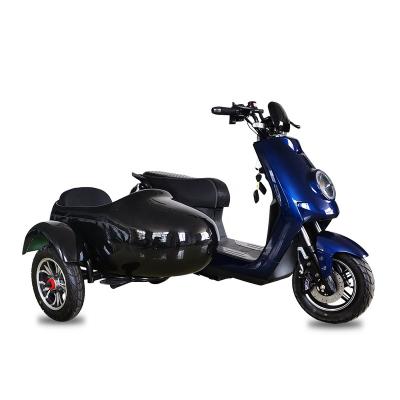 China Unisex Three Wheel Has Side Car Safe Stability Cheaper 1000w Passenger 3 Loading Electric Scooter For Parents for sale