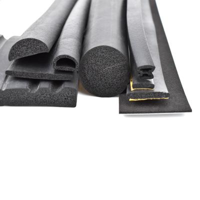 China Automotive Self Adhesive Waterproof Sound Insulation D P A B Z Shaped Car Door Epdm Rubber Seal Strip With 3m Glue Used For Car for sale