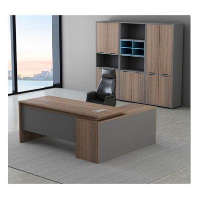 China Other Model: D2809 Modern Wood Desk Office Furniture Table Prices L Shaped Executive for sale