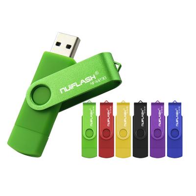 China Metal Rotating U Disk 2.0 USB OTG Pen Drive Metal USB Flash Drive 4G 8G 16GB 32GB for sale