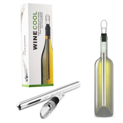 China Sustainable Wine Fridge, Stainless Steel 3-in-1 Wine Bottle Cooler Stick - Quick Iceless Wine Cooling Rod with Aerator and Pourer for sale