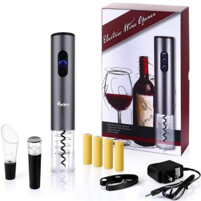 China Stainless Steel Usb Opener Electric Rechargeable Gift Set Stainless Steel Sublimation Wine Opener Wine Opener Corkscrew for sale