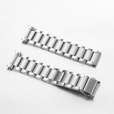 China Watch Accessories Waterproof Wrist Watch Strap Band Accessories Metal Silicon Leather High Quality Watch Strap for sale