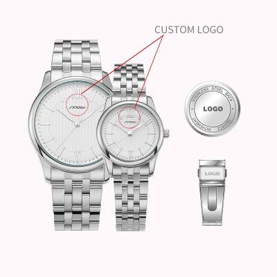 China Water Resistant Fashion Couples Wrist Watch S9833GL Stainless Steel Strap Luxury Quartz Watch for sale