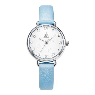 China SHENGKE Women's Watch K9025 Minimalist Ladies Wrist Leather Strap OEM Luxury Women's Watches Hot Selling Luxury Watches for sale