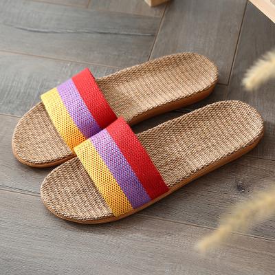 China Fashion Trend Summer Simple Canvas Sandals New Thin Breathable Soft Slippers Absorbent Wear-Resistant and Comfortable Non - Slip, Sweat - for sale