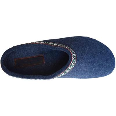 China Best Sellers Thermal Women's Wool Slippers, Clogs & Wood Blended Easy-to-Glide Indoor Slippers for sale