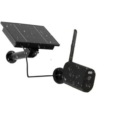 China UBox 4G Sim Card Solar Power CCTV Bullte IP Bullte Outdoor Siren Camera Black Color WIFI With 4pcs Battery Day&Night Vision Mobile Remote for sale