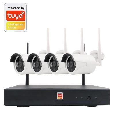 China Waterproof / Waterproof 4CH CCTV Camera System 1080P WiFi Nvr Kit Camera Wireless WiFi IP Camera Nvr Kit for sale