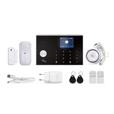 China WiFi Control Security Home Alarm Panel GSM Intrusion Alarm System Tuya Wifi Kit Tuya Wireless APP Control High Quality for sale