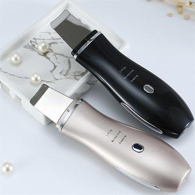 China Wholesale Custom Low Price Portable Ultrasonic Ion Vibration Skin Scrubber Spatula Facial Spatula Tool for sale