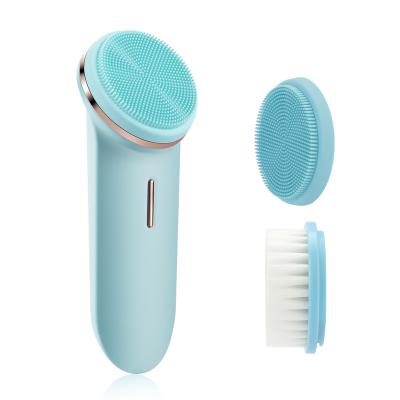 China Skin Tightening in 2021 Good Quality Sonic Silicone Face Washing Cleaning Scrubber Hot Brush for sale