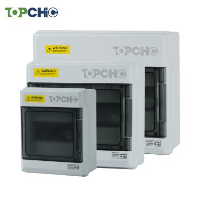 China TOPCHIC 6 Transmission of Electric Power 9 12 way hot sale mcb outdoor plastic waterproof electric power distribution box 6Modules for sale