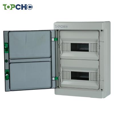 China Electric Power Transmission TOPCHIC 24 Way HV Series Fiber Circuit Breaker MCB Electrical Outdoor Distribution Box for sale