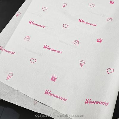 China Recycled Materials Wholesale Custom Printed Logo Brand Name Gift Colored Wrapping Silk Tissue Paper for sale