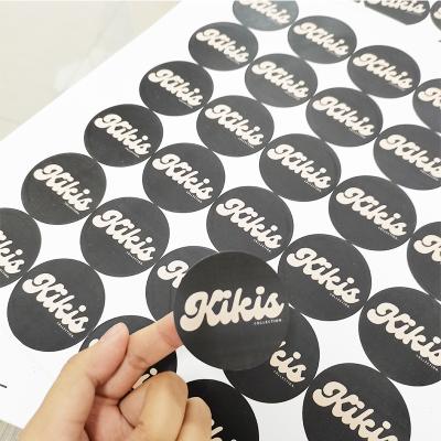 China Waterproof Custom logo circle packaging sticker printing vinyl waterproof food round sealing label sticker roll for sale