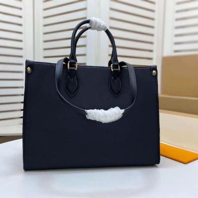 China Luxury Large Shopping Bags Women Leather Tote Bags Designer Bag Tote Bags Luxury Shoulder Lady Fashion Onthego Handbags Book Bag Packing Onthego for sale