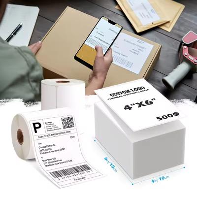 China Permanent Adhesive Shipping Label Heat Resistant 4x6 Inch for sale