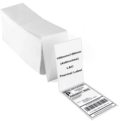 China Thermal Packaging Shipping Labels 4x6 Waterproof Self Adhesive Custom Logistics for sale