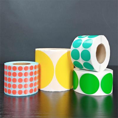 China Assorted Vibrant Color Coding Label In Rectangular Or Round Shapes for sale