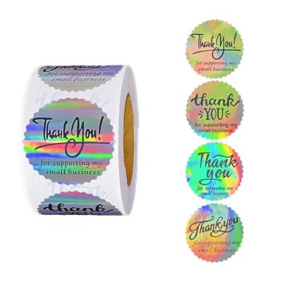 China Thank You Printing Seal Packaging Label Sticker Die Cut Stickers for Bottle for sale