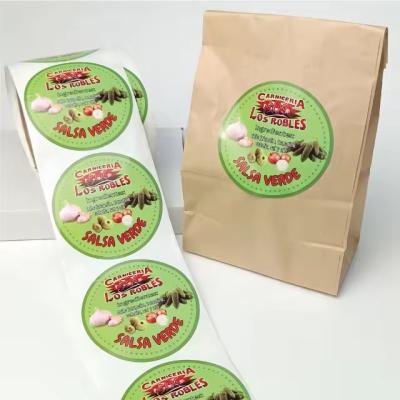 China Packaging Food Labels Stickers PVC Label With Removable Adhesive for sale