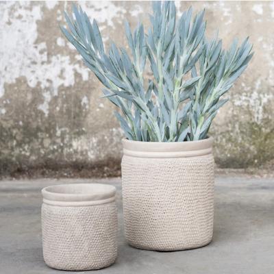 China Eco-friendly Wholesale Garden Decor Planters Nursery Simple Design Outdoor Flower Pots for sale