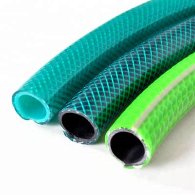 China Valve Anti Abrasion Brass High Pressure Polyester Knitted Garden Sprinkler Hose With Garden Hose Hook for sale