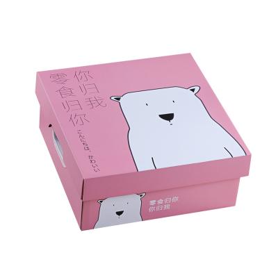 China Recyclable Gift Box Creative Shake The Same Gift Box Lovers Affirmative Square Packing Box for sale