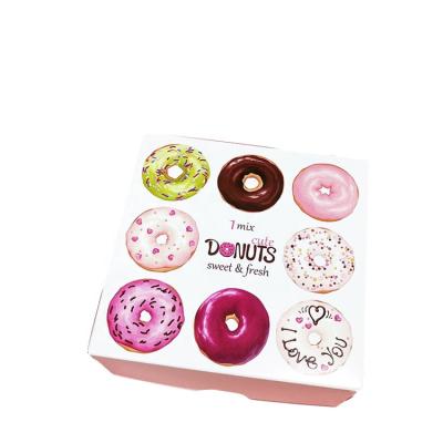 China New design factory price disposable donut wholesale custom printing packaging box for sale