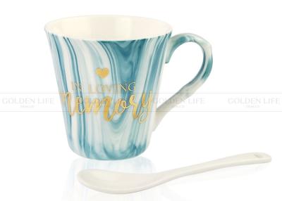 China Lightweight Monogram Coffee Mugs 370ml Or 190ml Capacity Customizable Color for sale