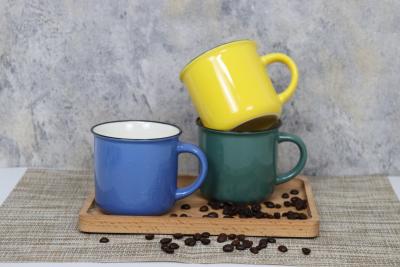 Κίνα 90cc Mug Imitation Enamel Cup Espresso Coffee Mug Ceramic drinkware for home use προς πώληση