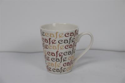 China Customized Decals Design Ceramic Drinkware 310cc Ceramic New Bone China Coffee Mug for sale