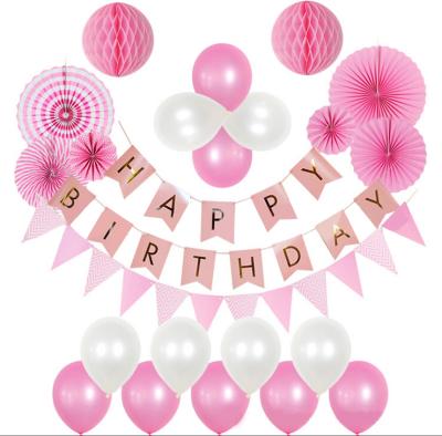 China Cheers Happy Birthday Banner Set Girl Birthday Banner Decorations for sale