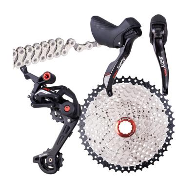 China ZTTO Steel & Alloy Gravel Road Bike Groupset CX 46T 50T 11 Speed ​​Clutch Brake Clutch Derailleur Cassette Freewheel Bicycle Groupset for sale