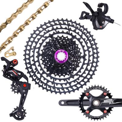 China Steel and Aluminum Alloy ZTTO MTB 11 Speed ​​Rear Derailleur Clutch Crankset Chain11-50T /52T Ultralight Cassette Drop Out Groupset M8000 M7000 for sale