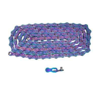 China ZTTO 11Speed ​​SLR EL 11s Missing Link Road Bike Chains Colorful Ultralight Durable Rainbow For K7 MTB Parts Mountain Bike Bicycle Chain for sale