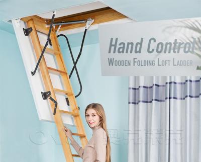 China Manual Operation Manual Folding Attic Ladder and Indoor Attic Staircase for Attic and Loft for sale