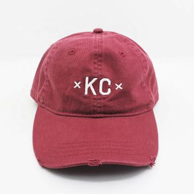 China Embroidery COMMON Soft Summer Spring Winter Size Adults Women Men Women Men Going Out Baseball Cap Red Unstructured Worn Hat for sale