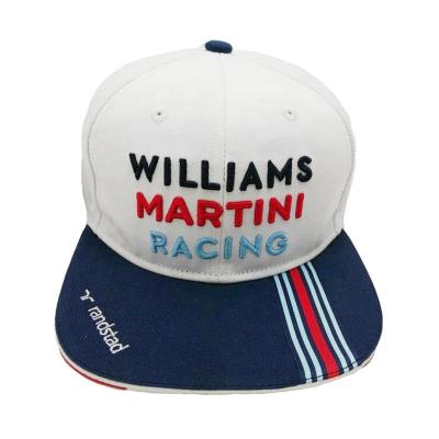 China Williams COMMON martini racing snapback hats cable adjustment flat brim baseball cap with elastic headband for sale