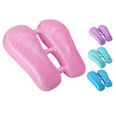 China 2021 New Eco-friendly Yoga Fitness Foot Pedal Massage Shimmy Cushion Inflatable Yoga Blance Pad for sale