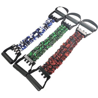 China Camouflage Lightweight High Quality Adjustable Three-holes Belt Tension Chest Expander Resistance Band for sale