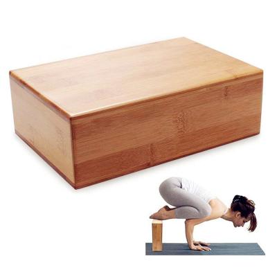 China Eco-Friendly Chinese Factory Custom Bamboo Yoga Block for sale