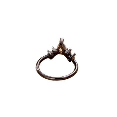 China Manufacturer CLASSIC Supplier Black Micro Inlaid Zircon Nose Ring Personalized Body Piercing Jewelry for sale