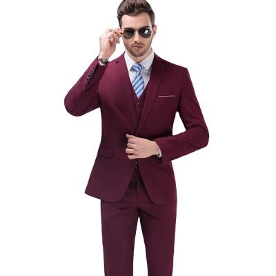 China Wholesale Breathable Vest Coat And Pants Mens Suits 3 Pieces Business Wedding Formal Men's Suits Slim Fit Suit for sale