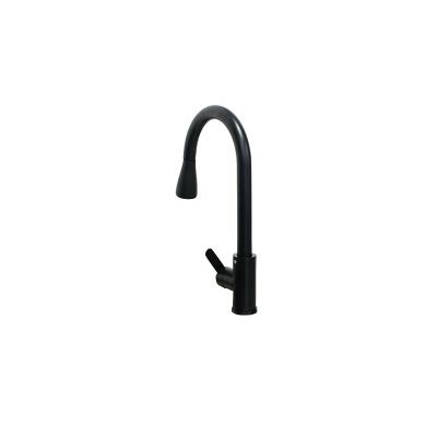 China Pull Out 304 Kitchen Faucet Faucet Black Nano Single Handle Single Hole 201 Stainless Steel Pull Out Pull Down Faucet for sale