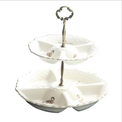 China Wedding Decoration Gold Cake Stands Wedding Cakes With LOGO/Shape/Size/Packing Customized Acceptable for sale