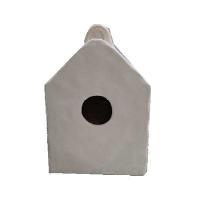 China FREE SHIPPING/STOCK FOAM PACK viable birdhouse/12PCS PER CARTON/ceramic bird house for sale