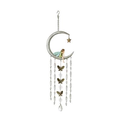 China Can Be Customized Hot Sale Personalized Handmade Polyresin / Metal Moon Wind Chime for sale