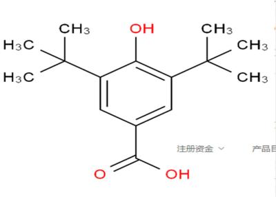 China CAS 1421-49-4 3,5-Di-Tert-Butyl-4-Hydroxybenzoic Acid UV 612 For Thermal Paper for sale